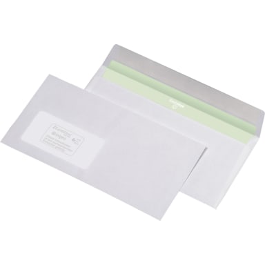 Envirelope envelope DL with window peel & seal 1,000 pieces white