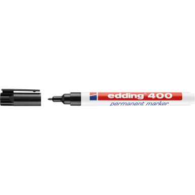 edding permanent marker 400 1 mm bullet tip refillable black
