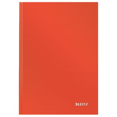 Leitz notebook Solid A5 HC 160 pages ruled light red