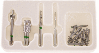 Sortiment Titan Gewindestifte grün kurz (1 Packung á 1 Set)