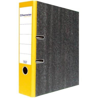Soennecken ring binder A4 80 mm board yellow