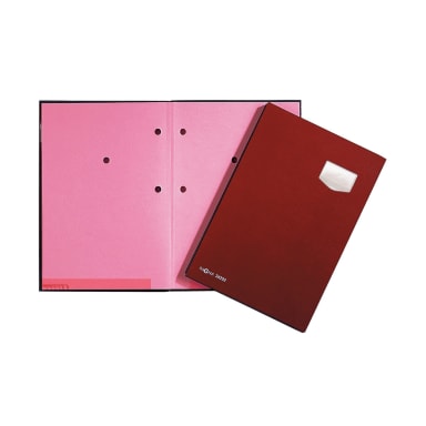 Pagna signature book de Luxe A4 10 compartments red