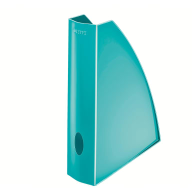 Leitz magazine file WOW A4 60 mm PS ice blue