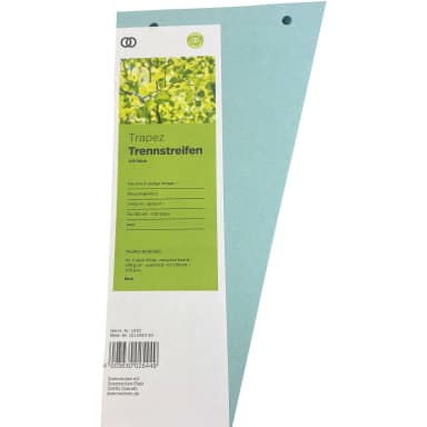 Soennecken oeco divider strip 12.5/6.5x24 cm 100 pieces blue