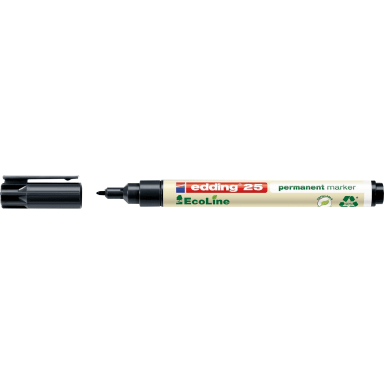 edding permanent marker 25 EcoLine 1 mm bullet tip black
