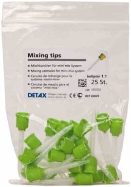 Detax Mixing Tips Light Green Mini-mix