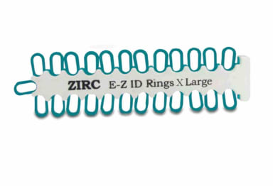 ZIRC Dental Products EZ-ID Markeerringen Xlarge Turquoise (25 stuks)