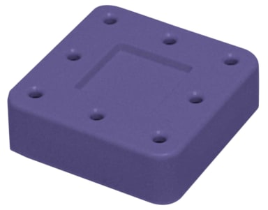 ZIRC Dental Products Bur Block 8-gaats Neon Paars Magnetisch