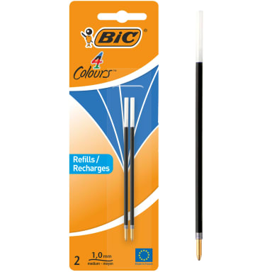 Bic ballpoint refill 4 Colours 0.4 mm 2 pieces blue