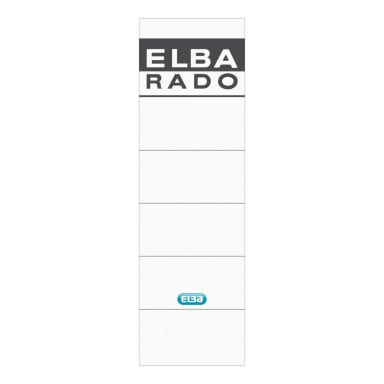 Elba binder label wide/short self-adhesive 10 pieces white