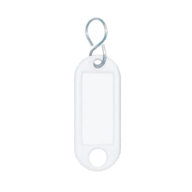 Wedo key fob 100 pieces white