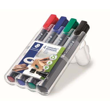 Staedtler permanent marker Lumocolor 2-5 mm assorted 4 pieces