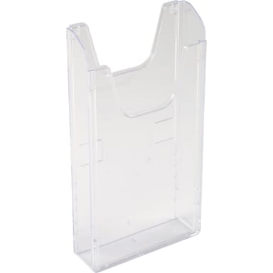 Exacompta wall literature holder A4 portrait 1 compartment transparent
