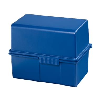HAN index card box A6 landscape max. 400 cards PS blue
