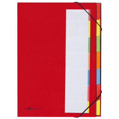Pagna sorting folder Deskorganizer A4 7 compartments red