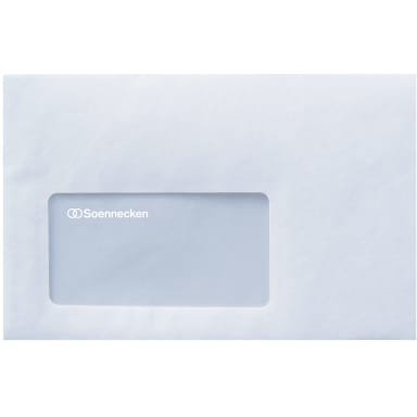 Soennecken envelope C6 75 g with window self-adhesive wood-free 1,000 pieces white