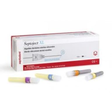 Septodont Septoject XL needles 27G long 42mm (yellow), 100 pieces