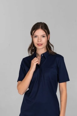 Van Laack Poloshirt 1/2 Arm MWW-S6 Midnight XS