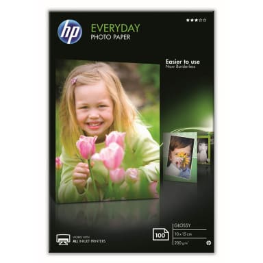 HP photo paper 10x15 cm glossy 100 sheets