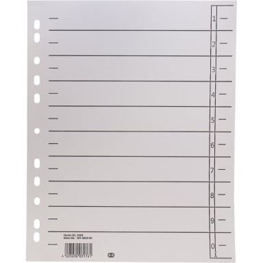 Soennecken oeco divider sheet A4 230 g cardboard 100 pieces grey