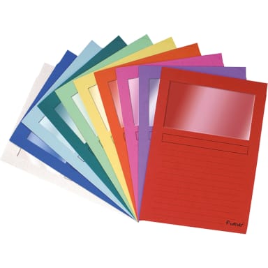 Exacompta Forever window folder A4 100 pieces assorted