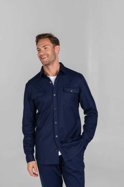 Van Laack Overshirt MWM-S10 Midnight XXL