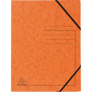 Exacompta elastic folder A4 cardboard orange