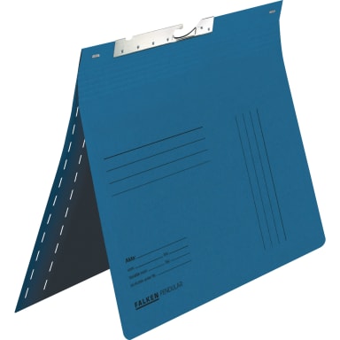 Falken suspension file folder commercial binding slot punching blue