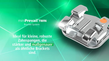 MiniPrevail™ TWIN Metall Brackets 3, 4, 5 Hook .022 Roth