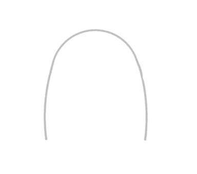FORESTADENT Staalboog Recht Onderkaak .016"x.016" (10 stuks)