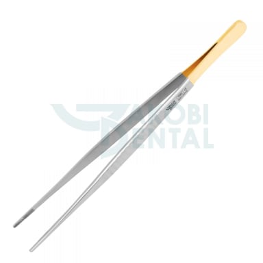 Tissue pliers DeBakey TP 5090, straight, atraumatical, multiple toothed, 150mm, TC-Insets, stainless steel