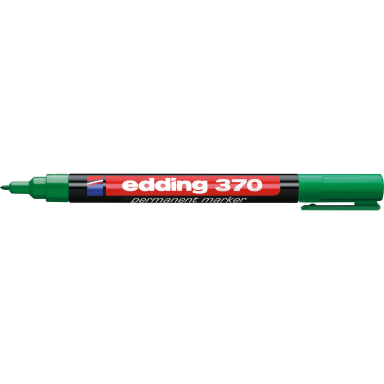 edding permanent marker 370 1 mm bullet tip refillable green