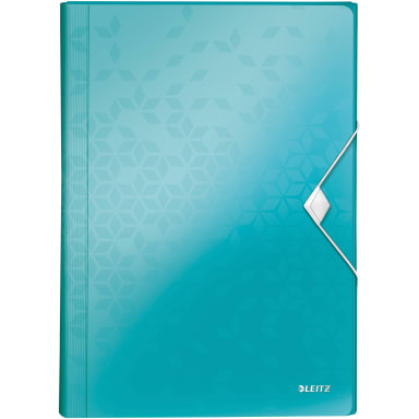 Leitz expanding file WOW A4 6 compartments PP ice blue