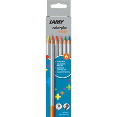 Lamy coloured pencil colorplus neon 6 pieces assorted
