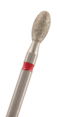 Diamant Eiform Körnung: Rot (fein, 1 Packung á 5 Stück)