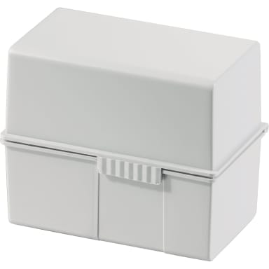 HAN index card box A6 landscape max. 400 cards PS light grey