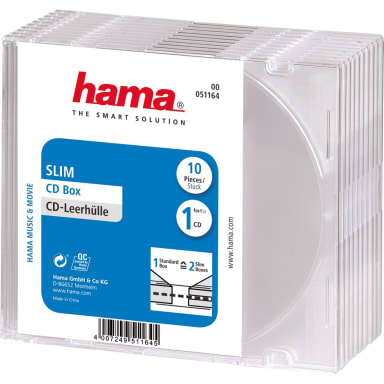 Hama CD sleeve Slim 10 pieces transparent