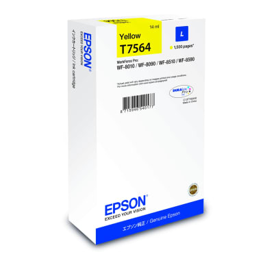 Epson ink cartridge T7564 1,500 pages yellow