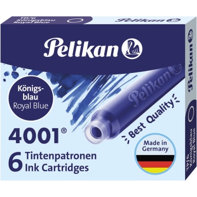 Pelikan ink cartridge 4001 TP/6 6 pieces royal blue