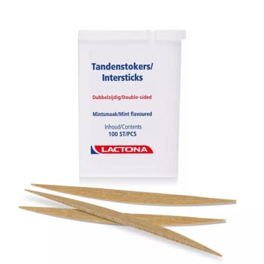 Lactona Intersticks Tandenstokers mintsmaak – (100 St.)