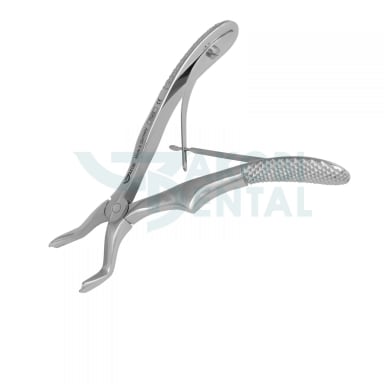 Children Extracting Forceps # 4, english pattern, with double spring, Satin Finish Design, stainless steel