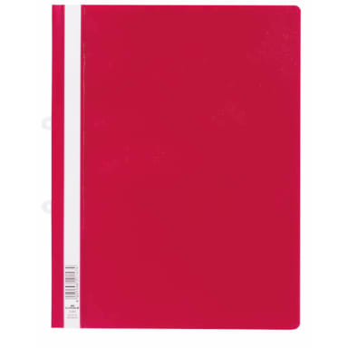 Durable hook-on file A4 commercial binding red