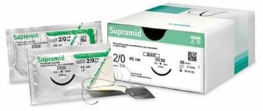 Supramid schwarz 3/0 HS23 Dtz