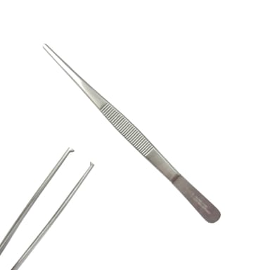 Surgical Tweezers, 1x2 Teeth, Length = 15 cm