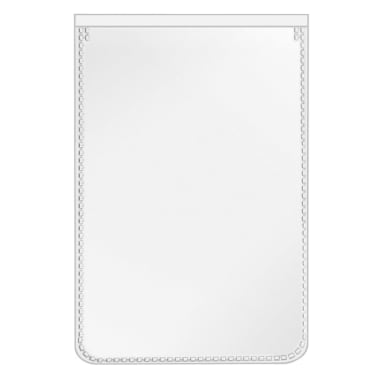 Veloflex badge holder 57x84 mm PP transparent