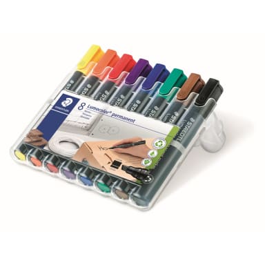 Staedtler permanent marker Lumocolor 2-5 mm 8 pieces assorted