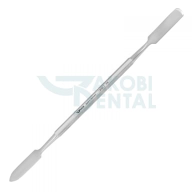 Spatula # 88, double end, width 8/8mm, stainless steel 
