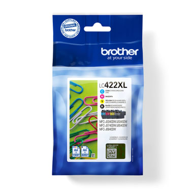 Brother ink cartridge LC422XLVAL black/cyan/magenta/yellow 4 pieces