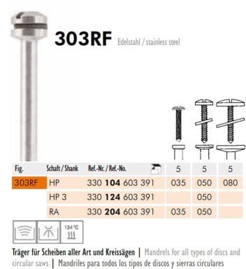 Träger 303 RF 050 Hst 3MM 5ST