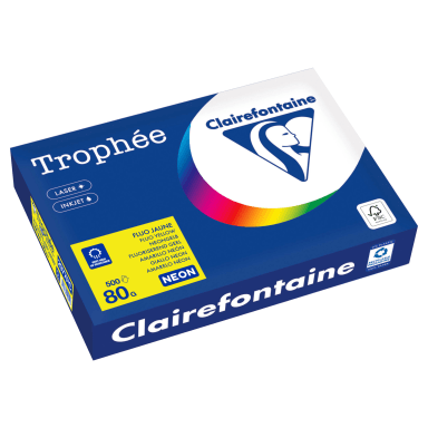 Clairefontaine copy paper A4 80 g 500 sheets neon yellow